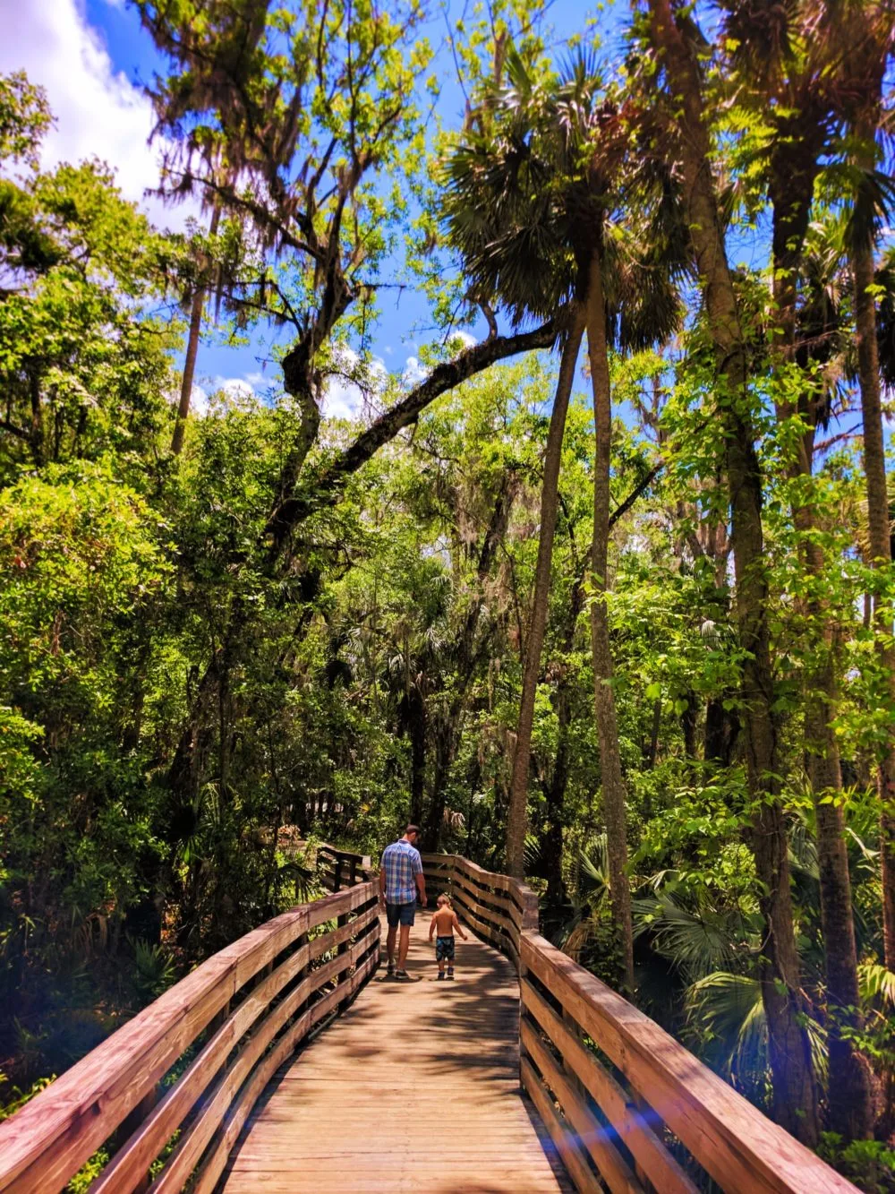 Taylor Family hiking at Blue Spring State Park Daytona Beach 2