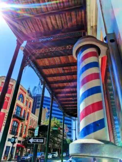 Barber Shop swirl Historic District Downton Mobile Alabama RSA Tower 1