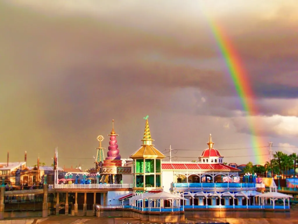 Rainbow over Paradise Pier Disneys California Adventure 1