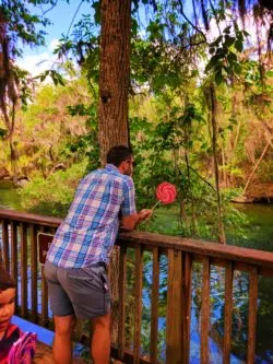 Taylor Family with lolipops at Blue Spring State Park Daytona Beach 2