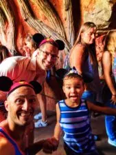 Taylor Family getting on Splash Mountain Critter Country Disneyland 1