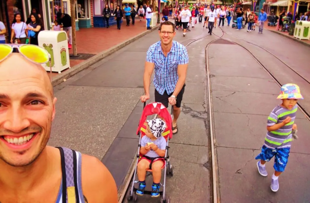 Taylor Family on Main Street USA Disneyland 1