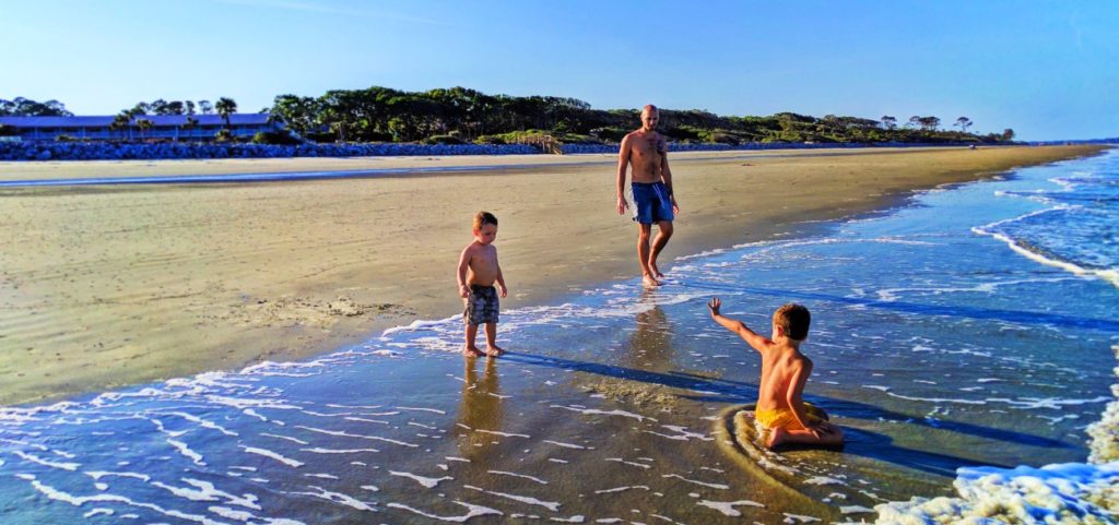 Taylor Family on beach Jekyll Island Golden Isles Georgia 15