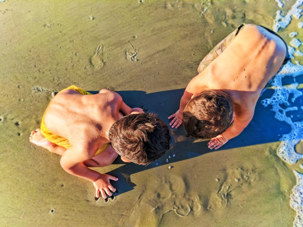 Taylor Family on beach Jekyll Island Golden Isles Georgia 5