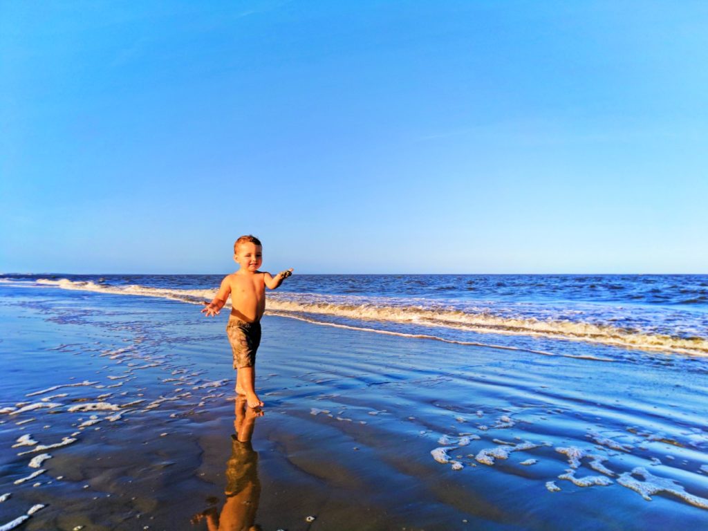 Taylor Family on beach Jekyll Island Golden Isles Georgia 8