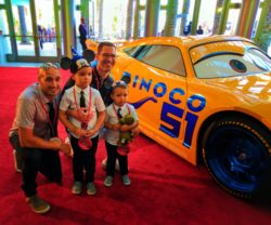 Taylor Family with Cruise Ramirez at Cars 3 Premiere Disneyland 2017 1