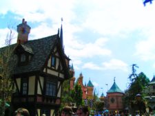 Antique buildings in Fantasyland Disneyland 1