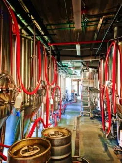 Cistern row in Lone Girl Brewing Co Waunakee Wisconsin 2