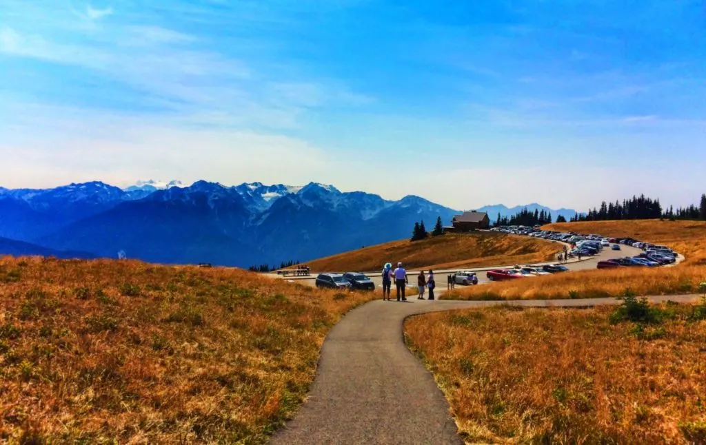 Hiking Trail and Visitors Center at Hurricane Ridge Olympic National Park 2