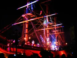 PIrate Ship in Fantasmic Disneyland 1