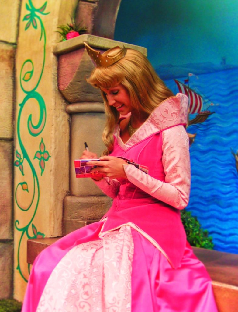 Sleeping Beauty at Fantasy Faire Fantasyland Disneyland 1