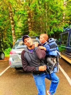 Taylor Family hiking at Sol Duc Olympic National Park 1