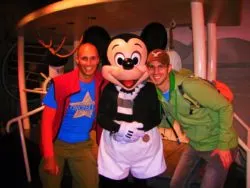 Taylor Family with Steamboat Willie Mickey Mouse Toontown Disneyland 1