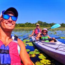 Taylor family kayaking with Wingra Boats Madison Wisconsin 11