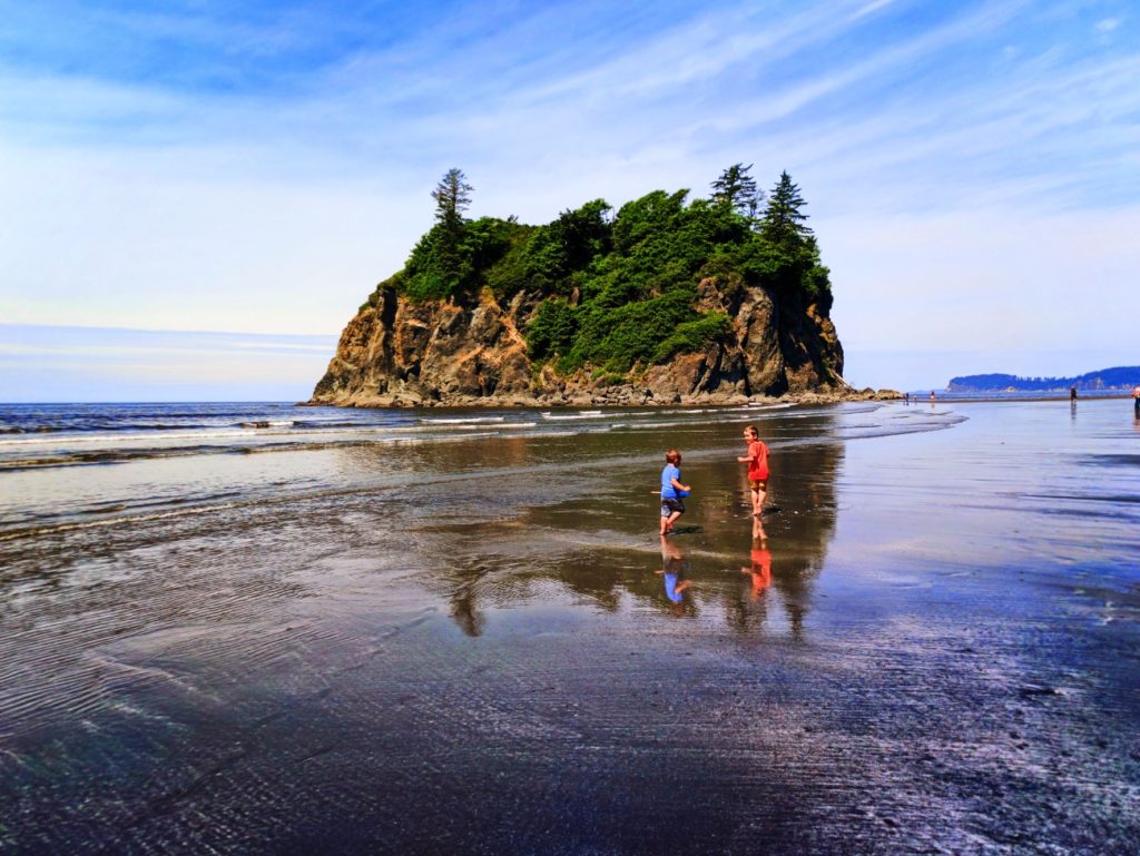 Taylor Family and Sea Stacks at Ruby Beach Olympic National Park 3