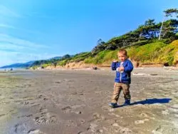 Taylor Family on beach at Kalaloch campground Olympic National Park 11