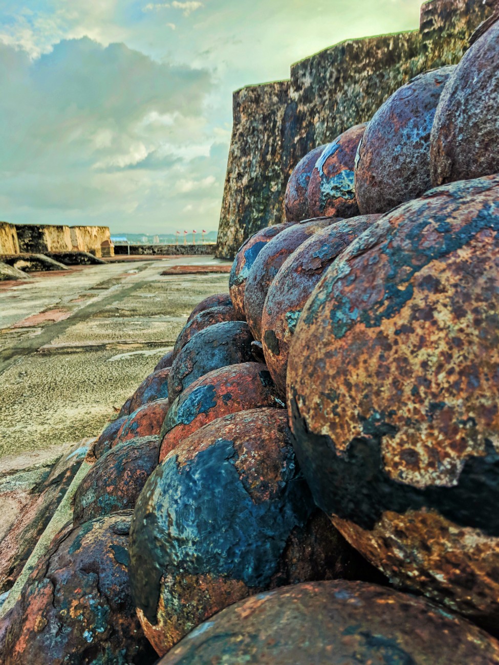 Cannon balls at Castillo San Cristobal Old San Juan National Historic Site Puerto Rico 1