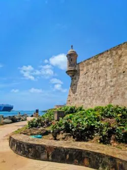 City Wall along Paseo del Morro San Juan National Historic Site Puerto Rico 1