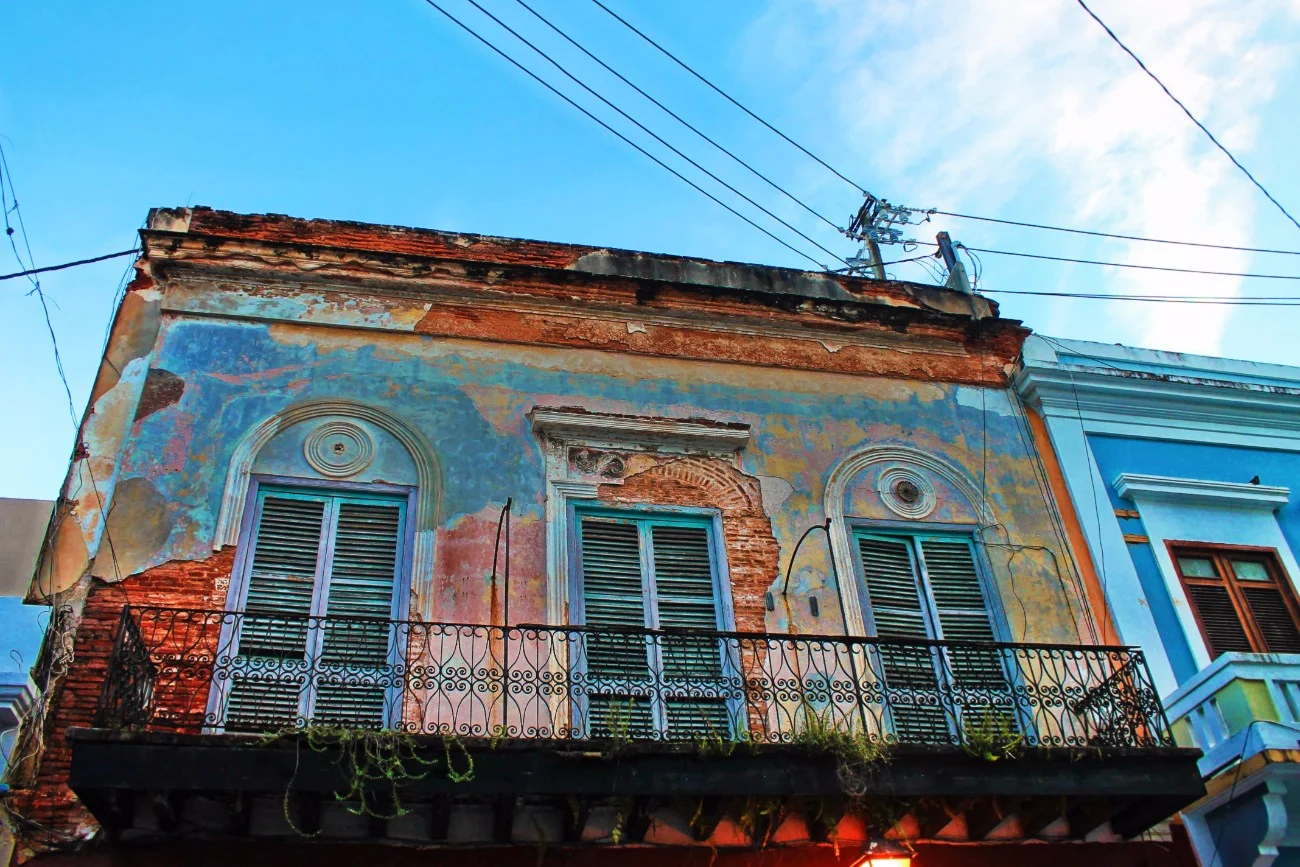 Colorful row houses in Old San Juan Puerto Rico 6