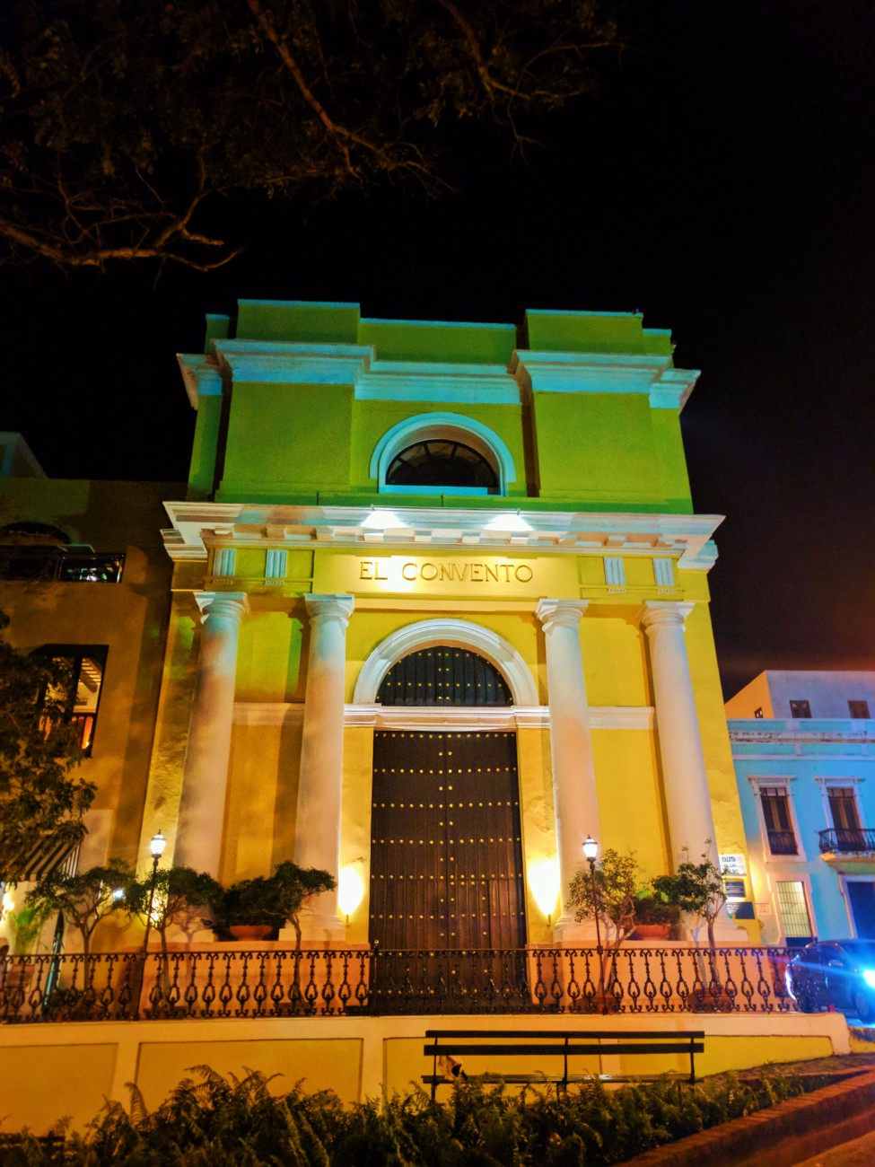 El Convento Hotel in Old San Juan Puerto Rico at night 1