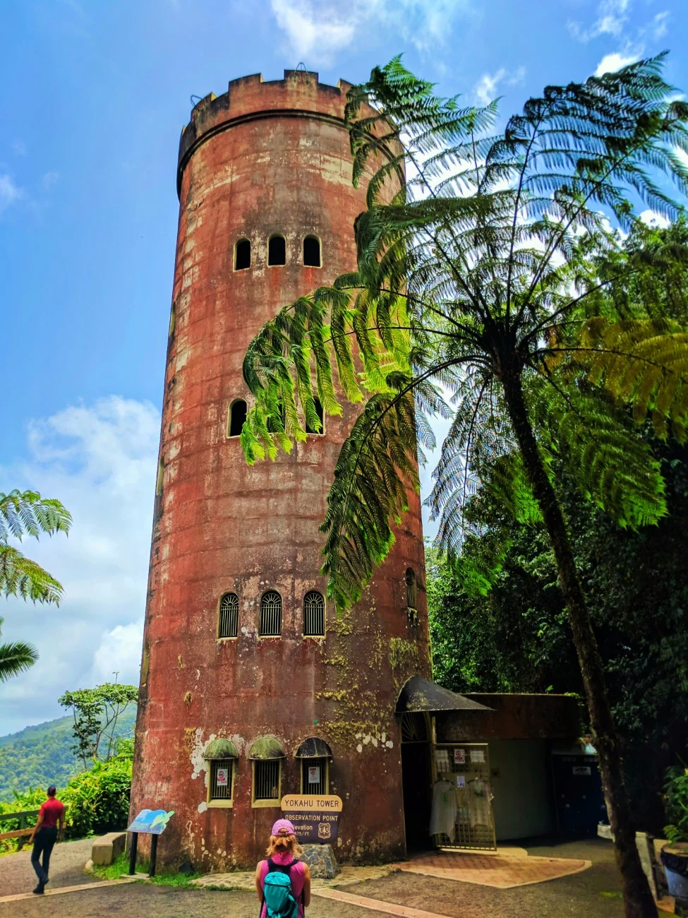 Historic Yokahu tower in Rainforest El Yunque National Forest Puerto Rico 5