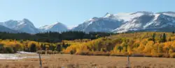 Glacier National Park from East Glacier Montana