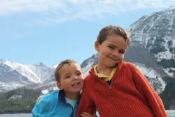 Taylor Family at Rising Sun area St Mary Lake Glacier National Park