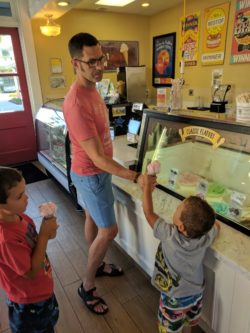 Taylor Family at Doc Burnsteins Ice Cream Lab Orcutt California 1
