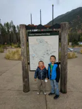 Taylor Family at Apgar Glacier National Park Visitors Center