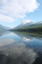Reflections at Bowman Lake Glacier National Park