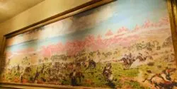 Old West painting at Far Western Tavern Orcutt Santa Maria Valley 1