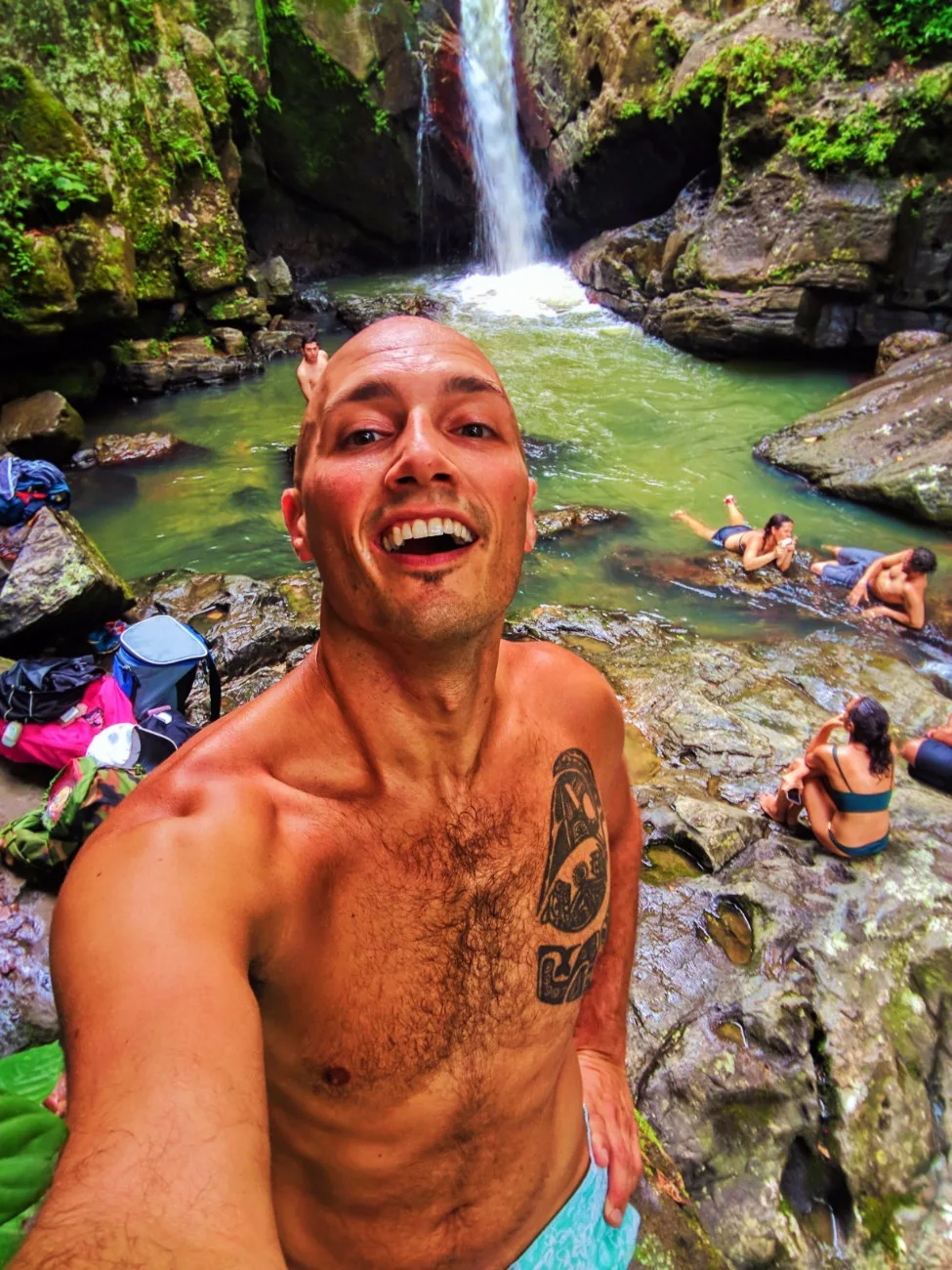 Rob Taylor at Lower La Mina Falls Rainforest El Yunque National Forest Puerto Rico 2