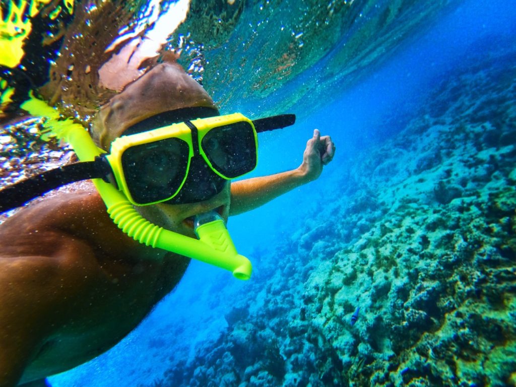 Rob Taylor snorkeling Isla Palominito Puerto Rico 1