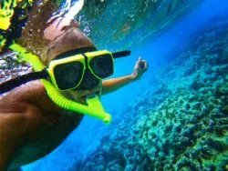 Rob Taylor snorkeling Isla Palominito Puerto Rico 1