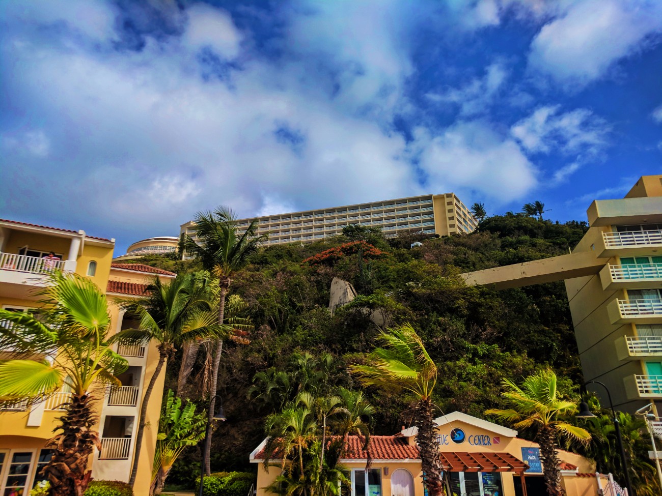 View of El Conquistador Resort from beach Puerto Rico 1