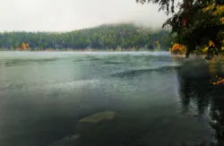 Lion Lake with Fall Colors Flathead County Montana 1