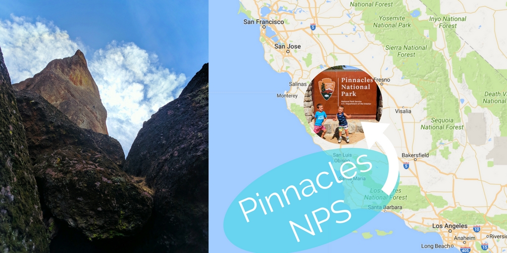 Hiking in Pinnacles National Park in California is a beautiful and fascinating experience with caves, desert and canyons unlike any other national park. 2traveldads.com