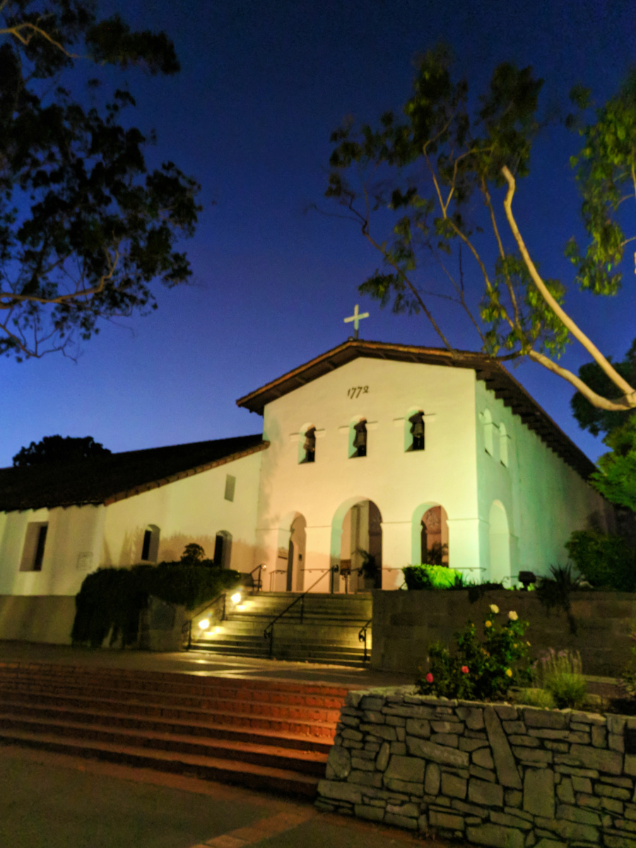 Night at Mission San Luis Obispo 1