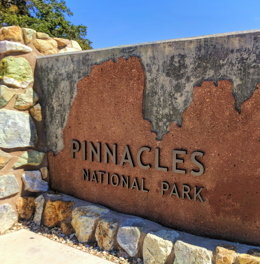 Pinnalces National Park Entrance Sign 2