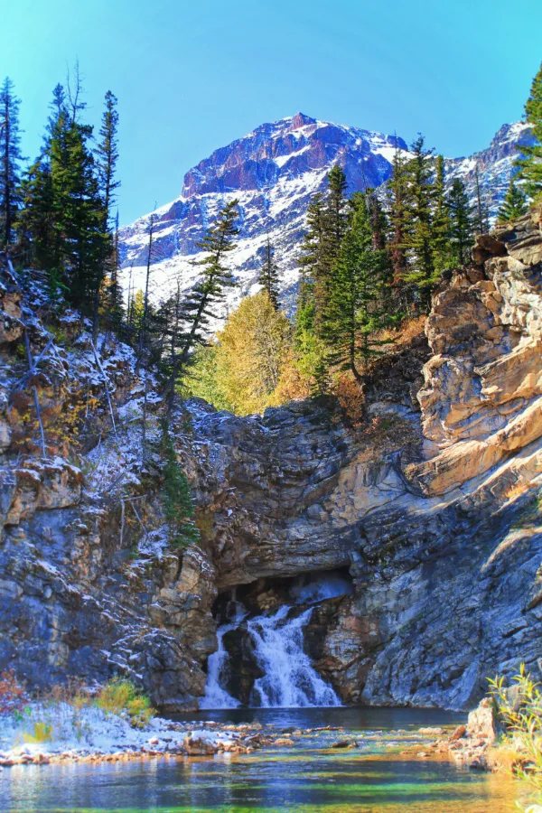 Running Eagle Falls Two Medicine Glacier National Park 2