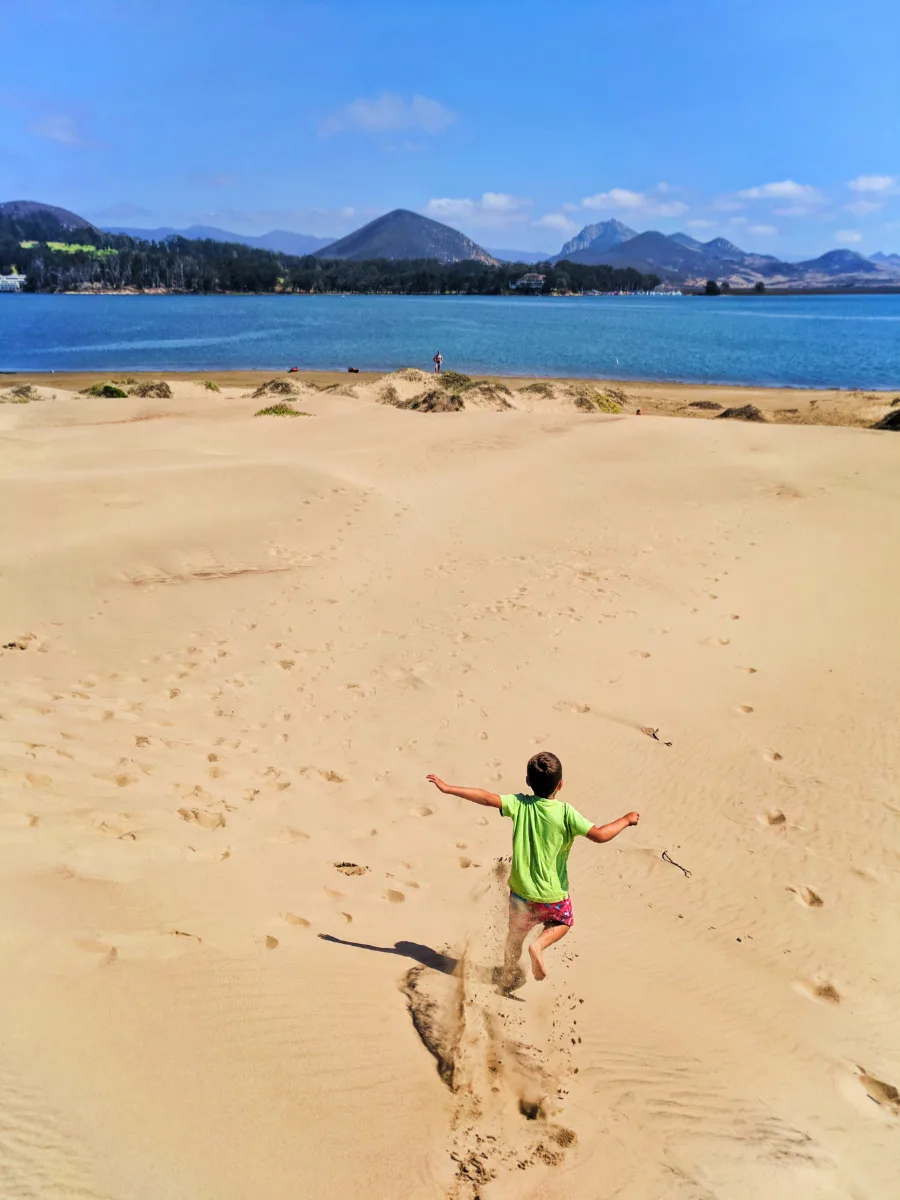 Taylor Family Kayaking to Sand Dunes in Morro Bay San Luis Obispo 4