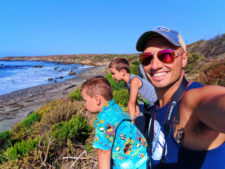 Taylor Family at Elephant Seal colony at Hearst San Simeon State Park 7