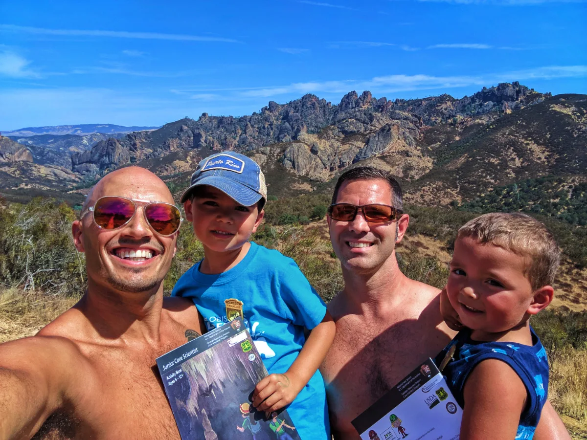 Taylor Family at Pinnalces National Park Pinnacle Range 2