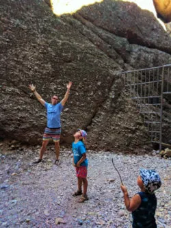 Taylor Family at Pinnalces National Park Talus Caves Trail 10