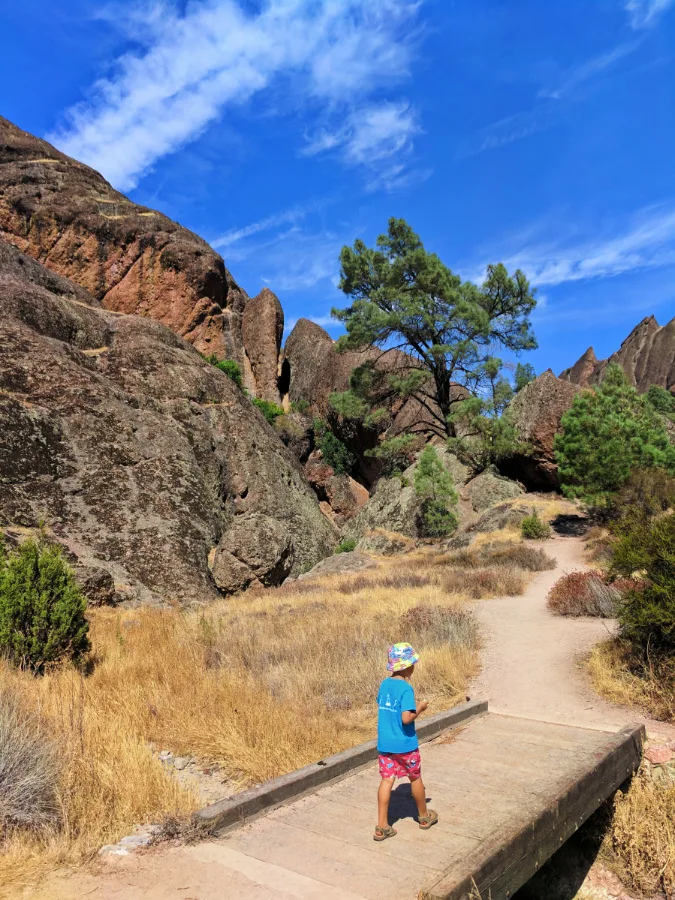 Taylor Family at Pinnalces National Park Talus Caves Trail 2