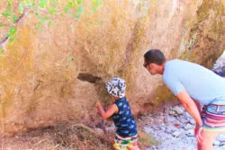 Taylor Family at Pinnalces National Park hiking talus caves trail 3