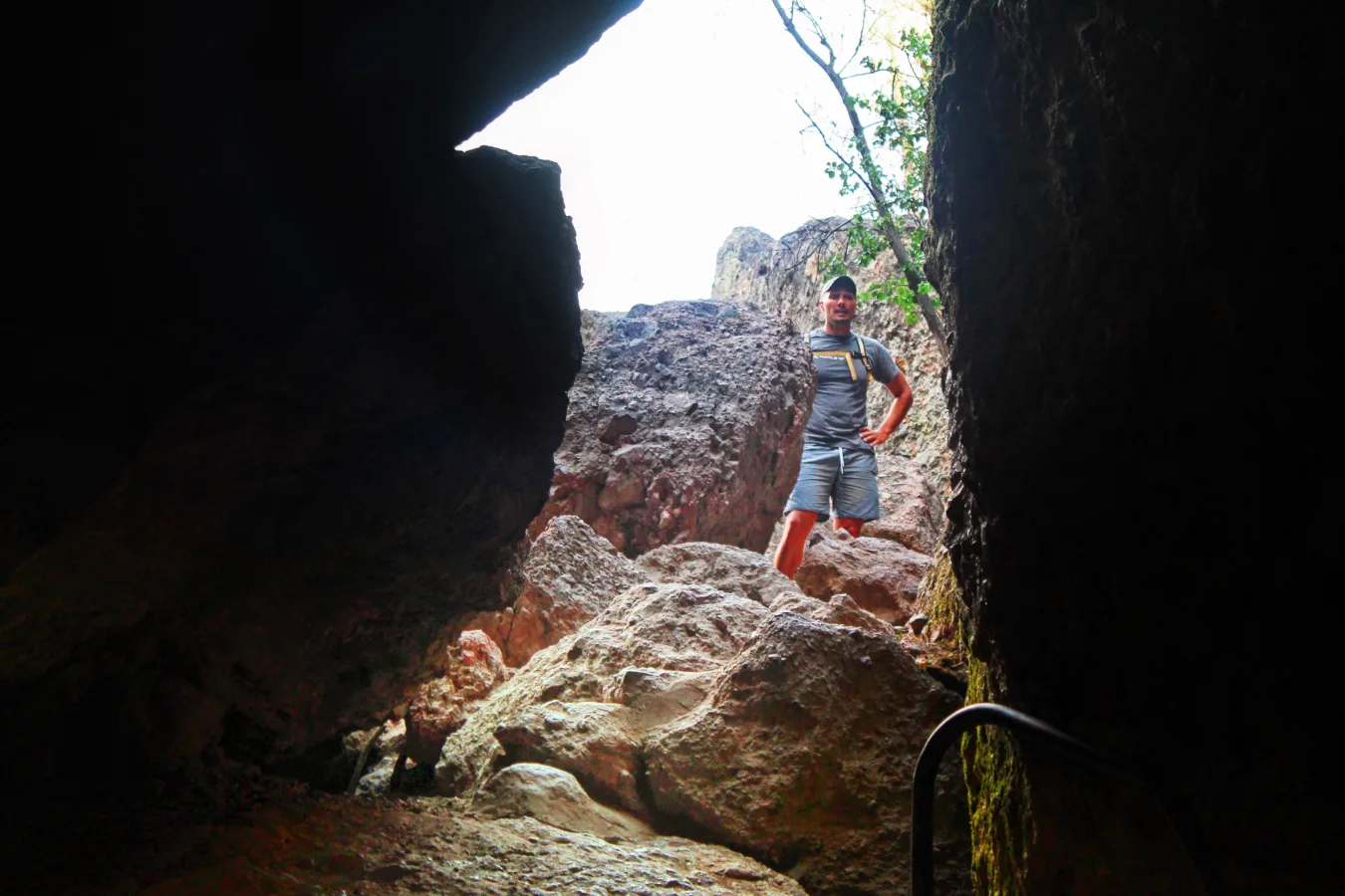 Taylor Family at Pinnalces National Park hiking talus caves trail 9