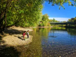 Taylor Family at Riverfront Park Whitefish Montana 1