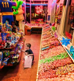 Taylor Family at Rocket Fizz Candy Shop Downtown San Luis Obispo 1