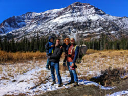 Taylor Family hiking at Two Medicine Lake Glacier National Park 11